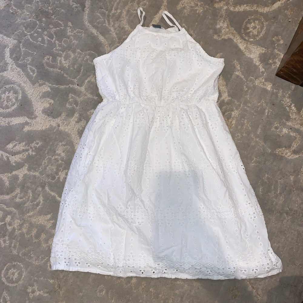 Girl White Casual Dress - Worn Once Great Condtion